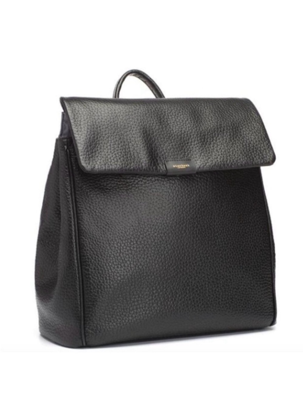 Storksak london diaper bag - black leather